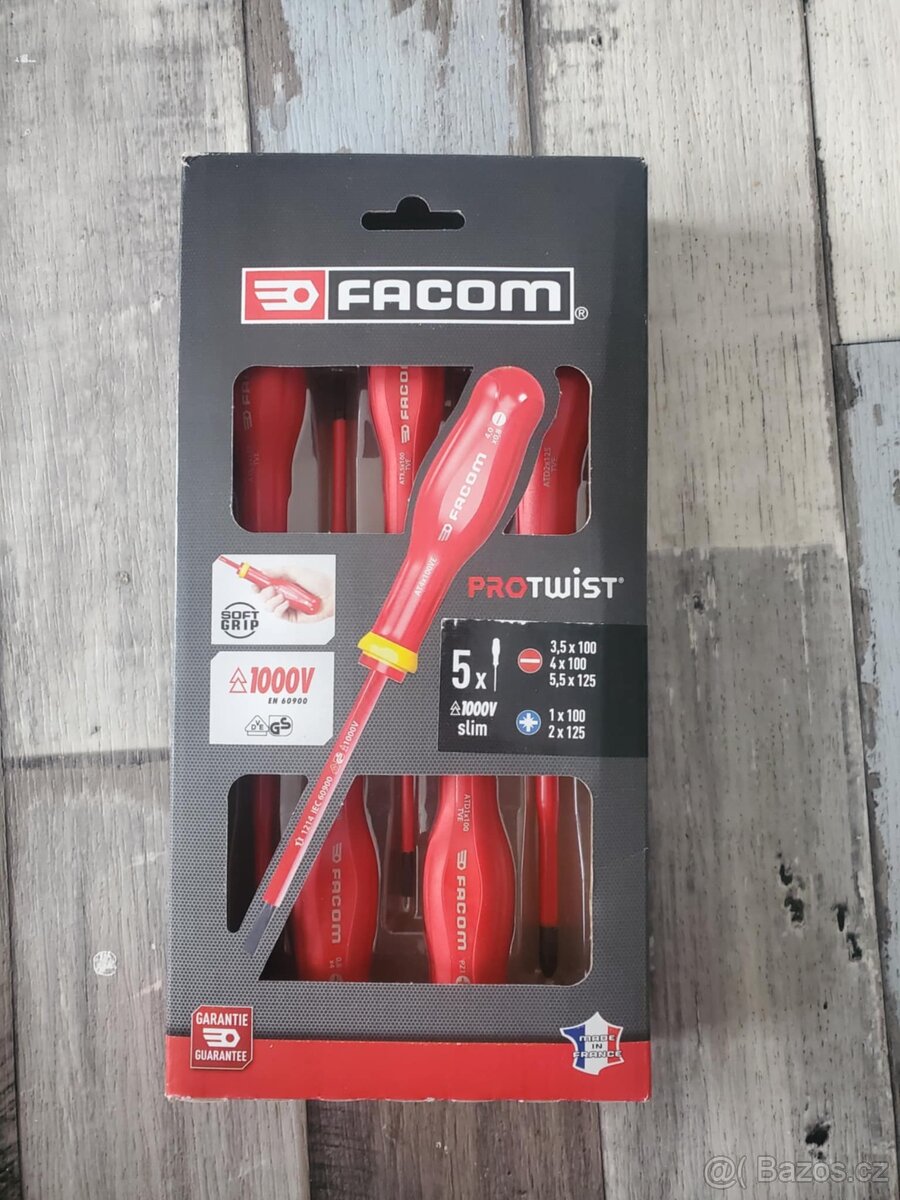 FACOM Protwist SLIM 1000V VDE - sada šroubováků - NOVÉ - 2
