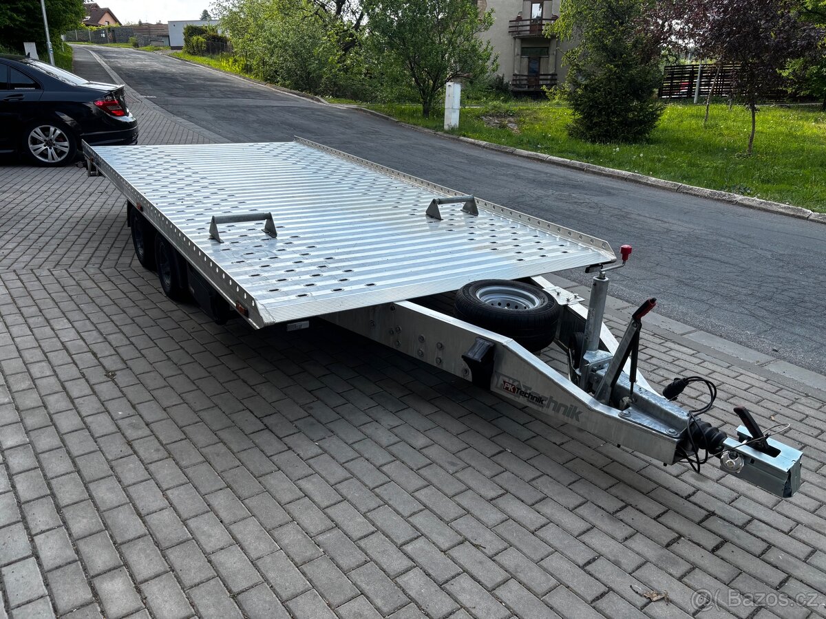 Gromex L4.6m 2700kg alu kola top stav