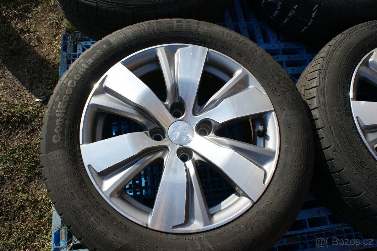 Peugeot sada orig. alu kola 4x108 R16 take na Citroen letni - 2