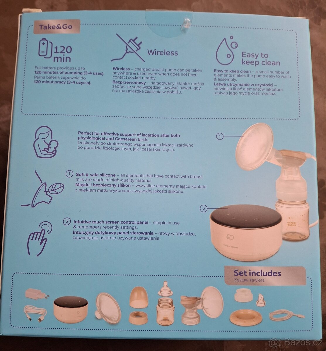 Mobilní elektrická odsávačka Canpol babies - 2