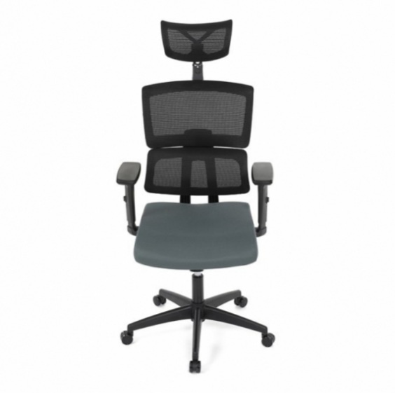 Kancelářská židle, houpací mechanismus, šedá síťovina, B1025 - 2
