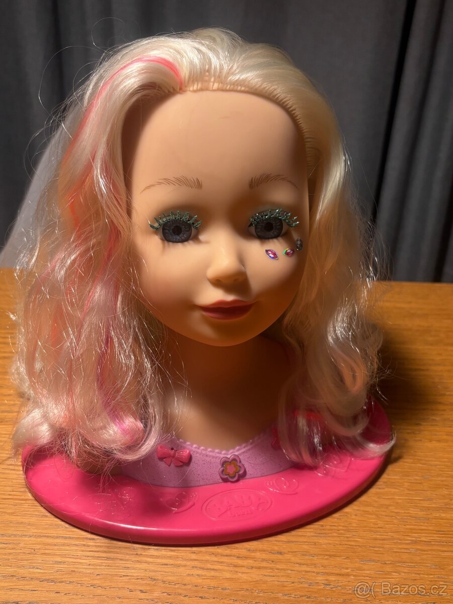 Česací hlava Baby born Top stav - 2