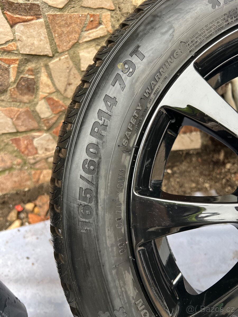 Nádherné alu disky s zánovní zimní pneu kumho, TOP STAV - 2