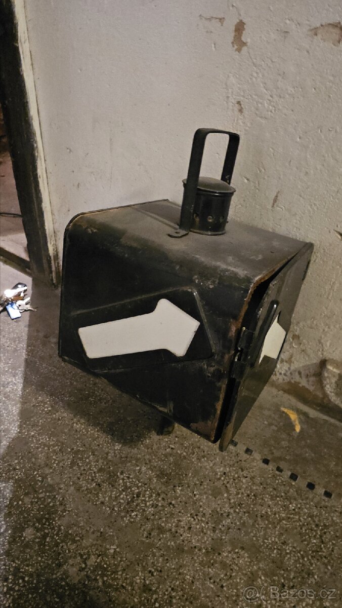 Stará drážní lampa výhybka-osvětlení směru výhybky - 2