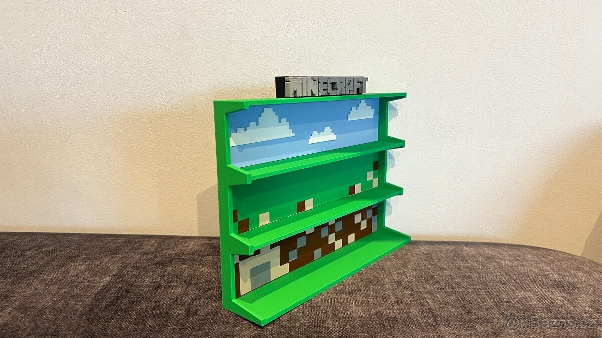 Minecraft Kinder Joy polička - 2