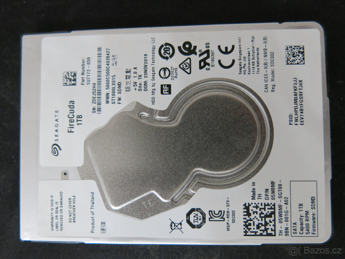 1TB SSD/HDD Seagate FireCuda 2.5" s Windows 11 CZ z PC Dell - 2