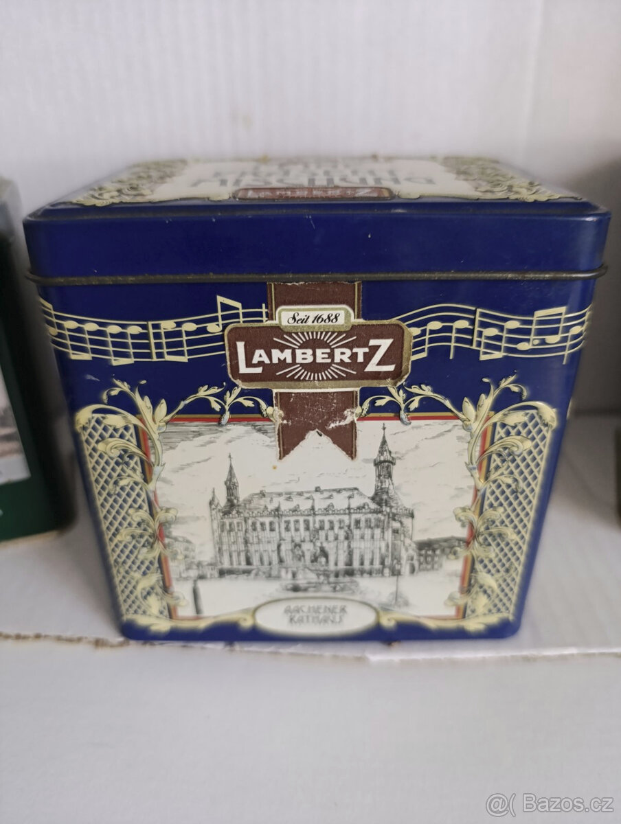 kovové dózy(krabičky) + 2 malé - 2