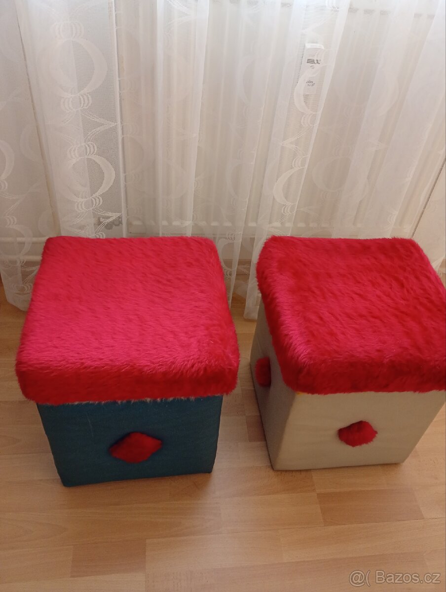 2 x retro taburet - 2