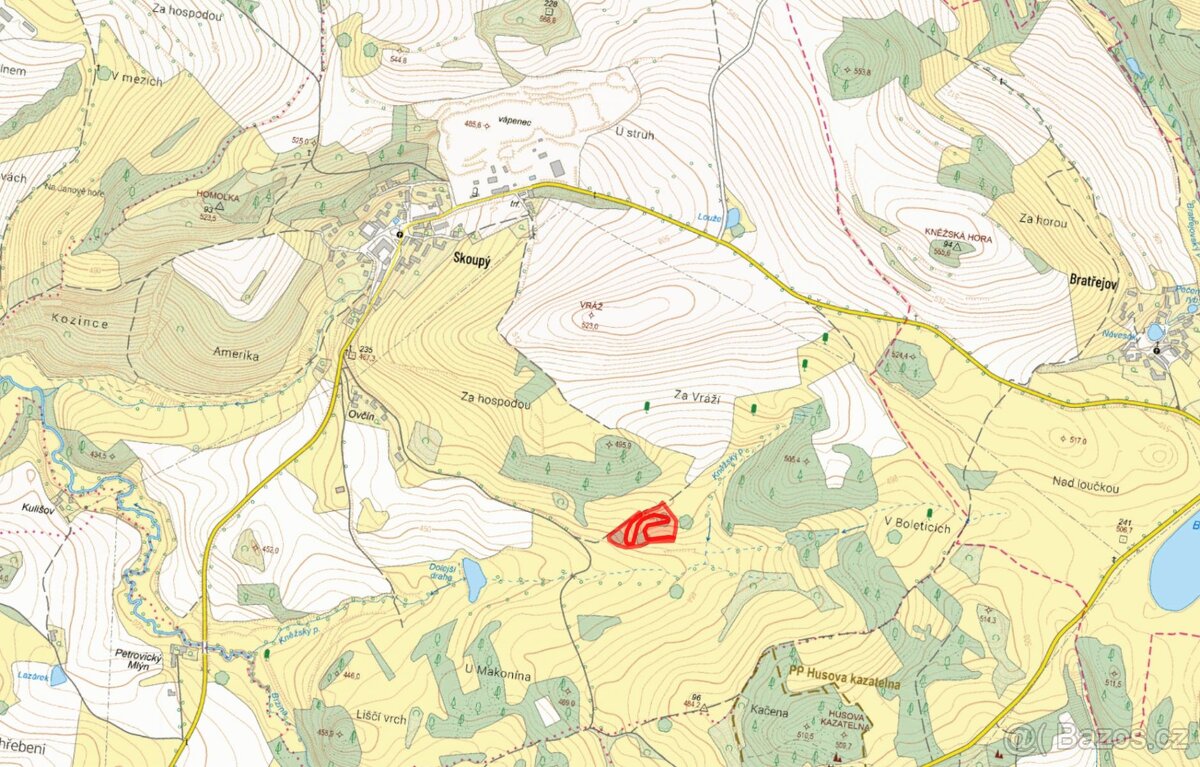 Louka, prodej, Skoupý, Mlečice, Rokycany - 2