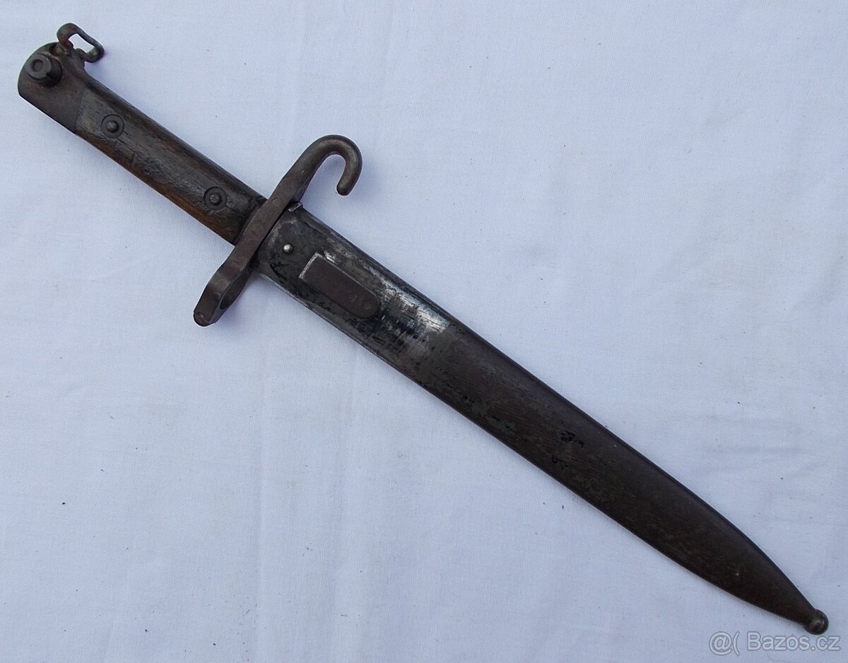 R.U. bodák, bajonet Mannlicher M95 s muškou. - 2