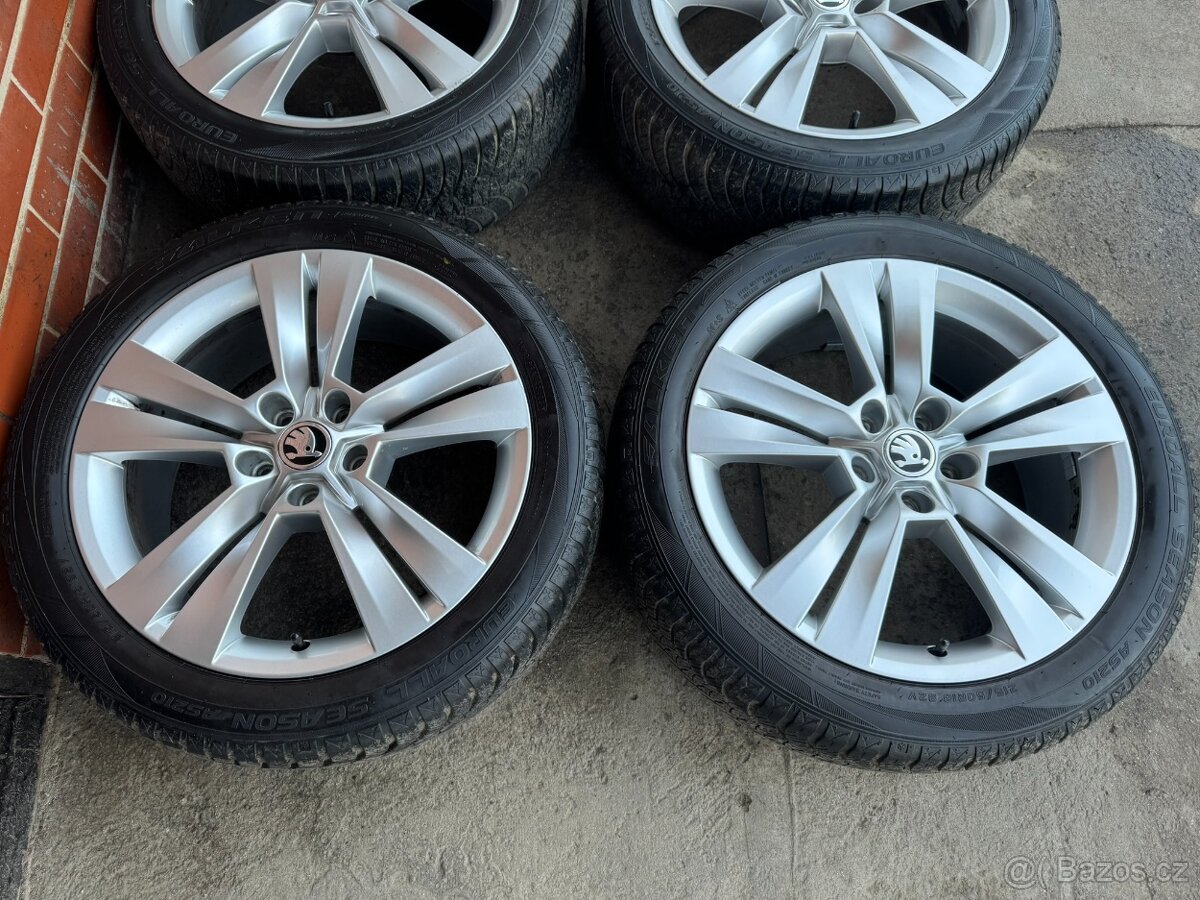 Alu 18" 5x112,škoda Mytikas , celorok 80%, KaroQ - 2