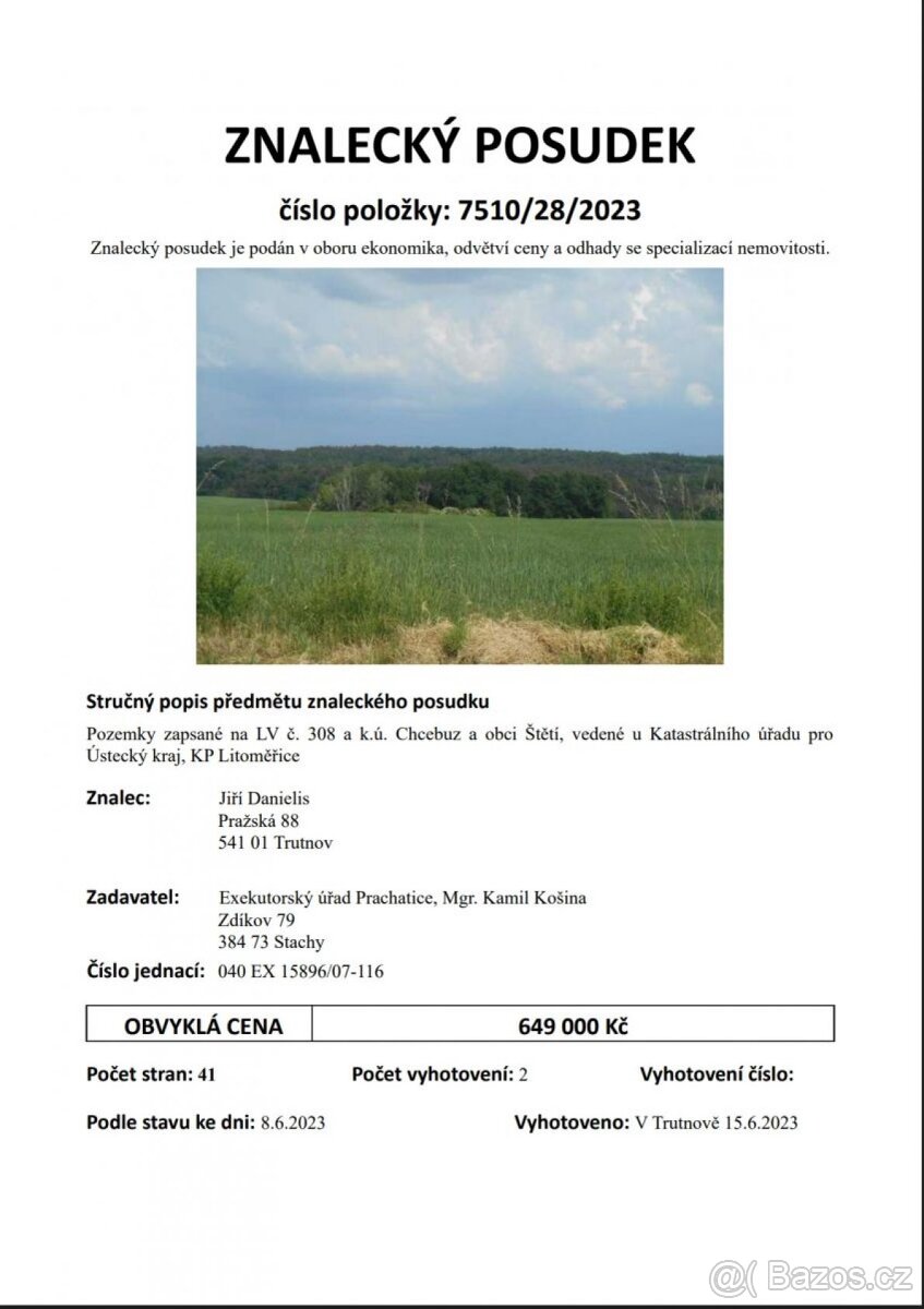 Louka, prodej, Chcebuz, Štětí, Litoměřice - 2