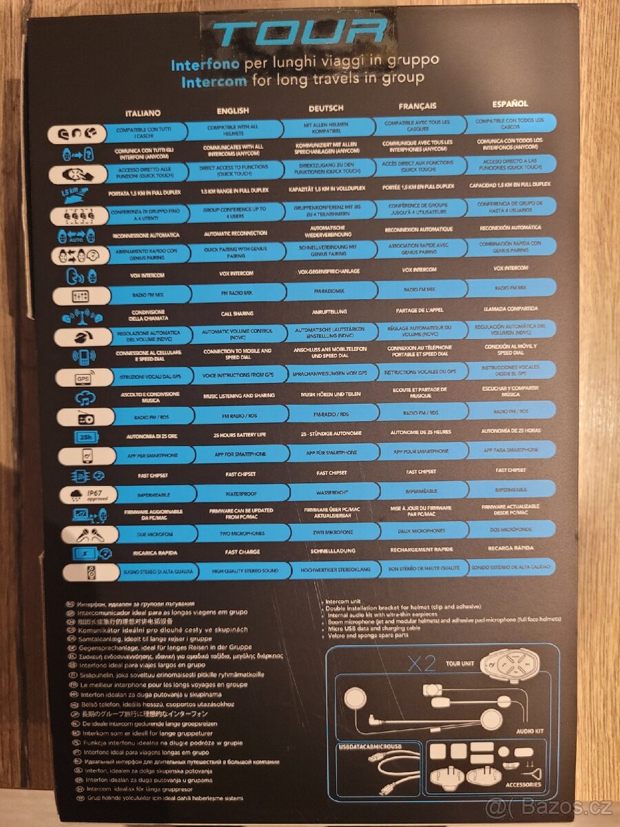 CellularLine Interphone TOUR Bluetooth handsfree Twin Pack - 2