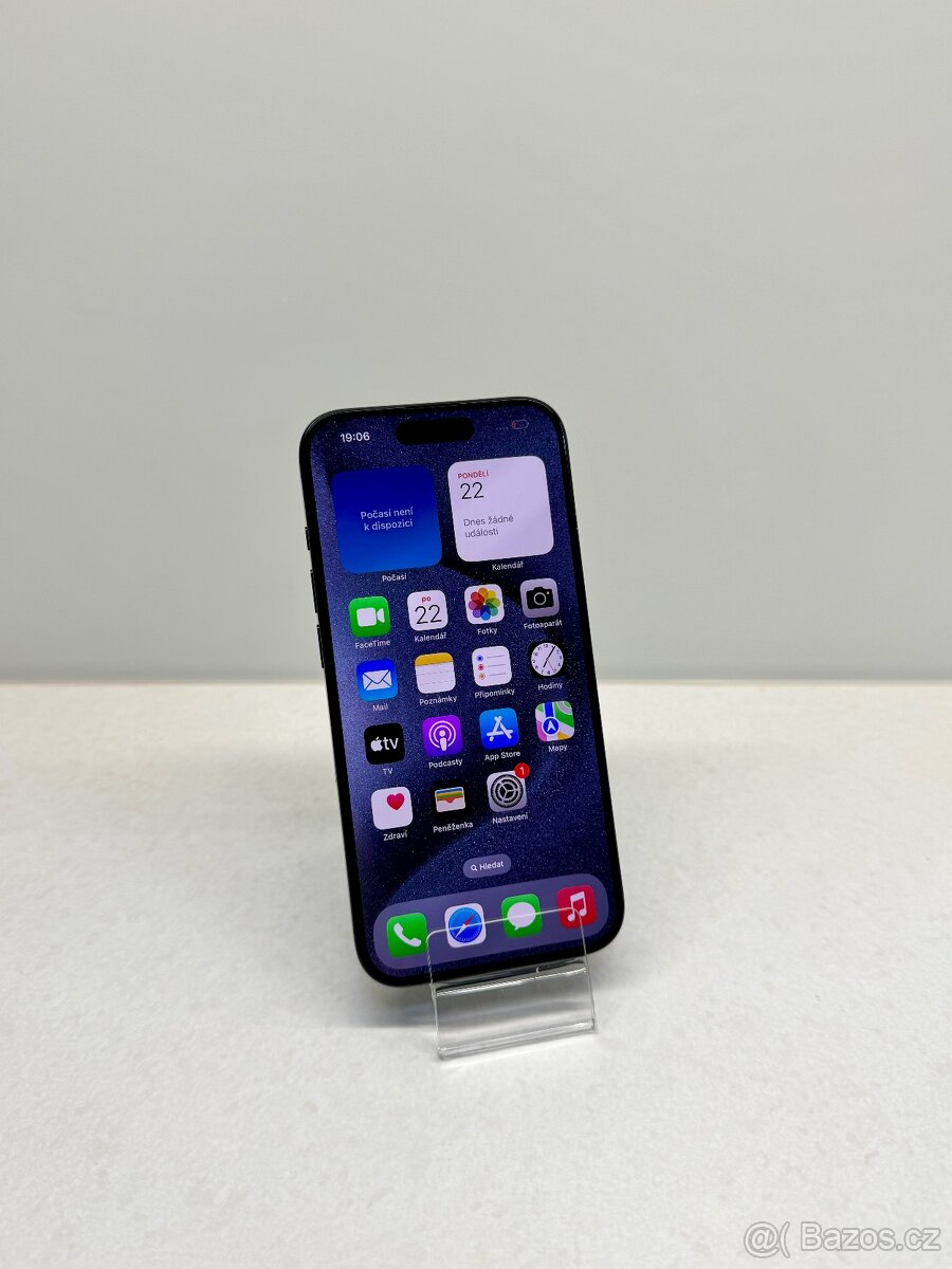 NOVÝ APPLE IPHONE 15 PRO 1TB-MODRÝ,BATERIE 100% - 2