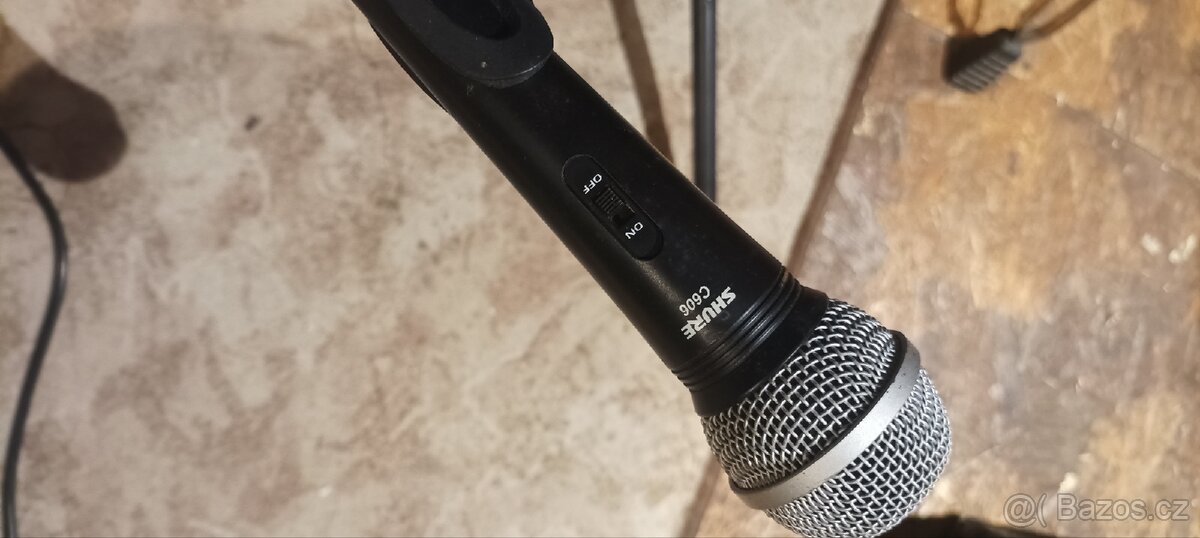 Mikrofón shure C606+ malý stojan - 2