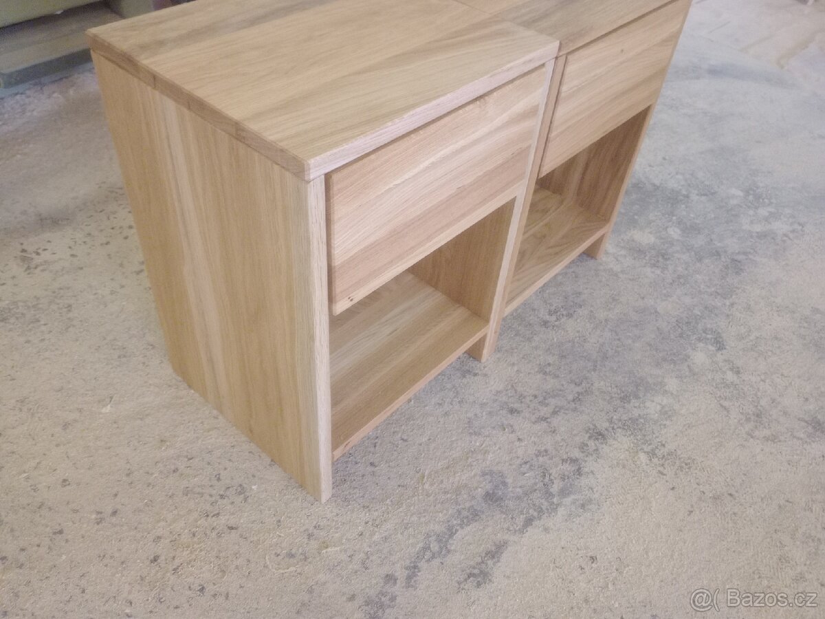 Noční stolky k postely dub masiv - 2