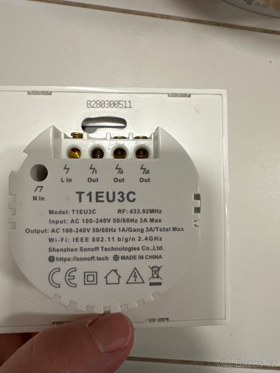 Dotykovy spínač sonoff T1EU3C - 2