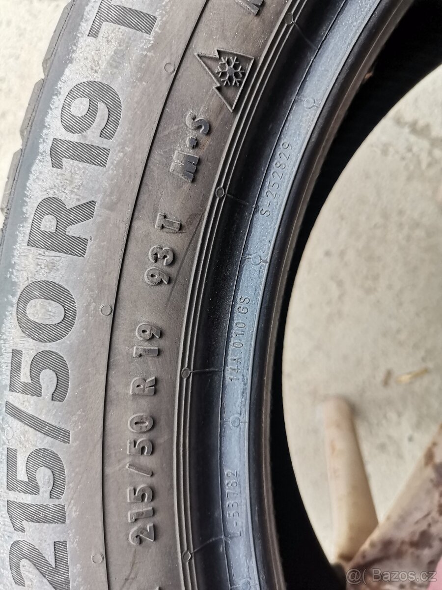 215/50/19 celorocni pneu CONTINENTAL 215/50 R19 - 2