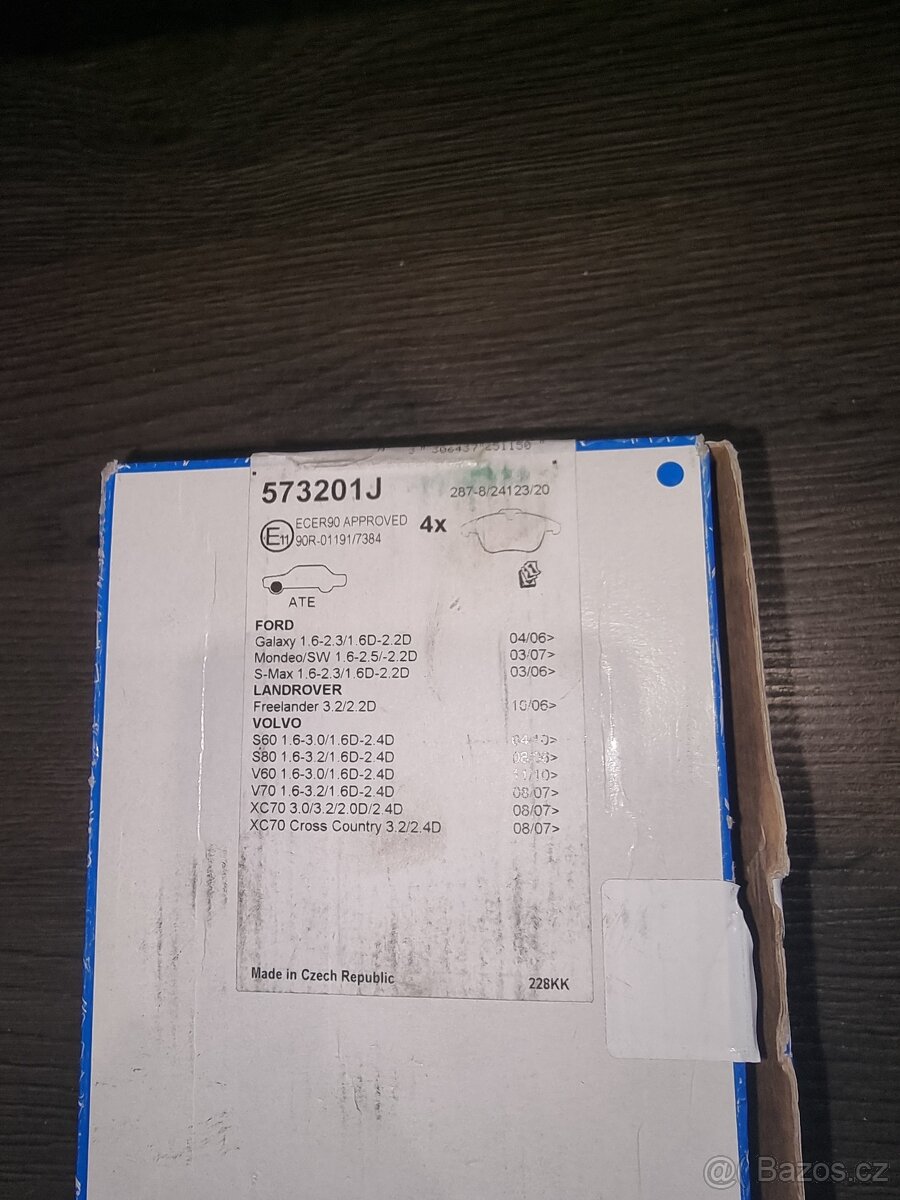 Brzdové destičky JURID 573201J Ford/Volvo/Land Rover/MG - 2