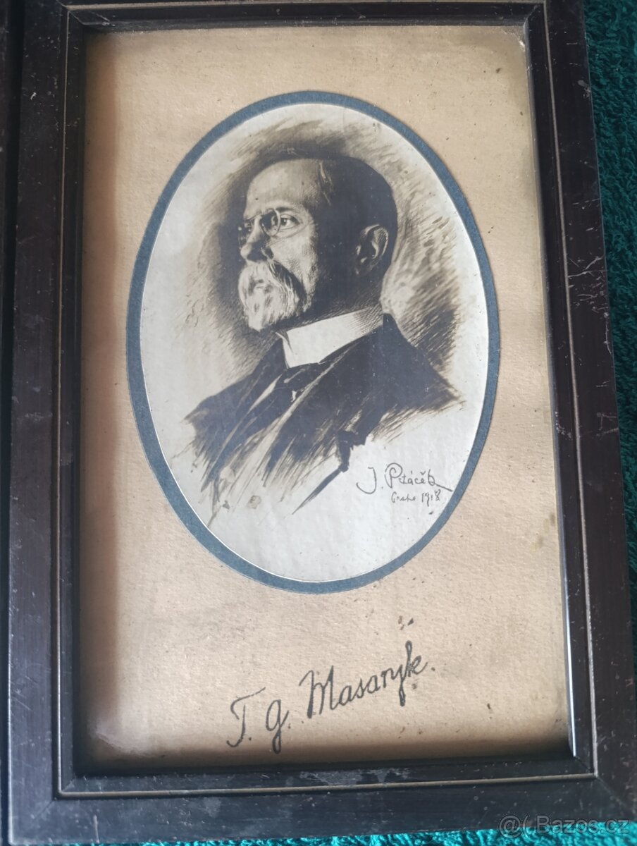 portrét T.G.M. + Woodrow Wilson - 2