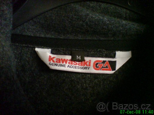 Mikina Kawasaki racing team na zip pánská, vel: M - 2