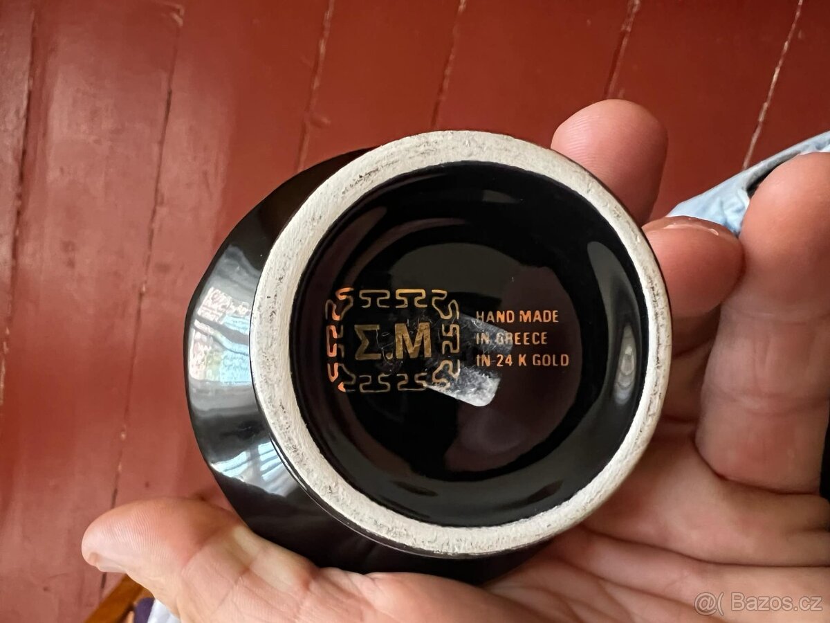 Stará nádoba - pozlacená 24k - 2