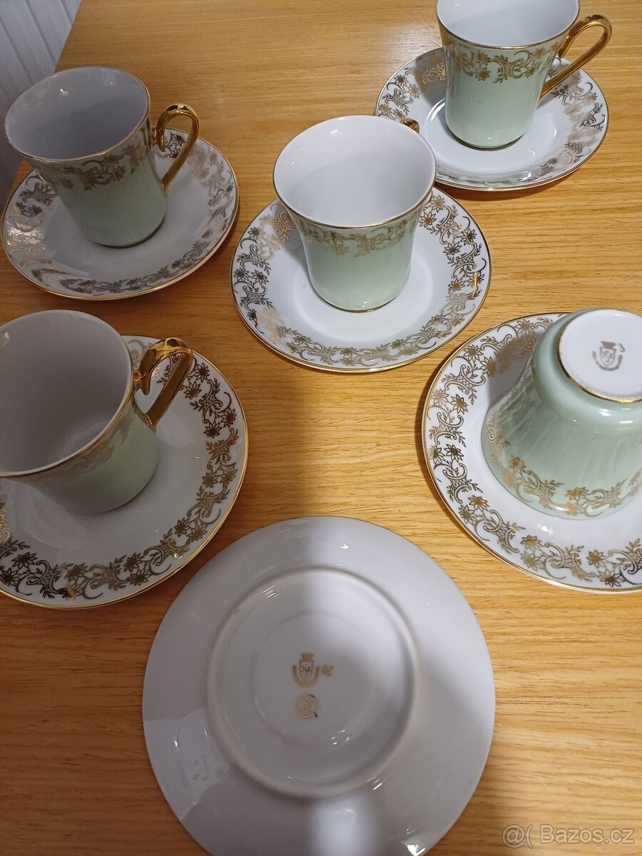 Starožitná servírovací KÁVOVÁ SOUPRAVA, ŠAPO - 2