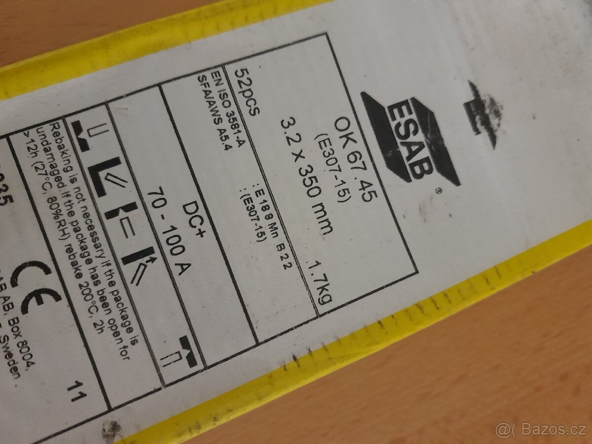 Prodám svářecí elektrody ESAB OK - 2