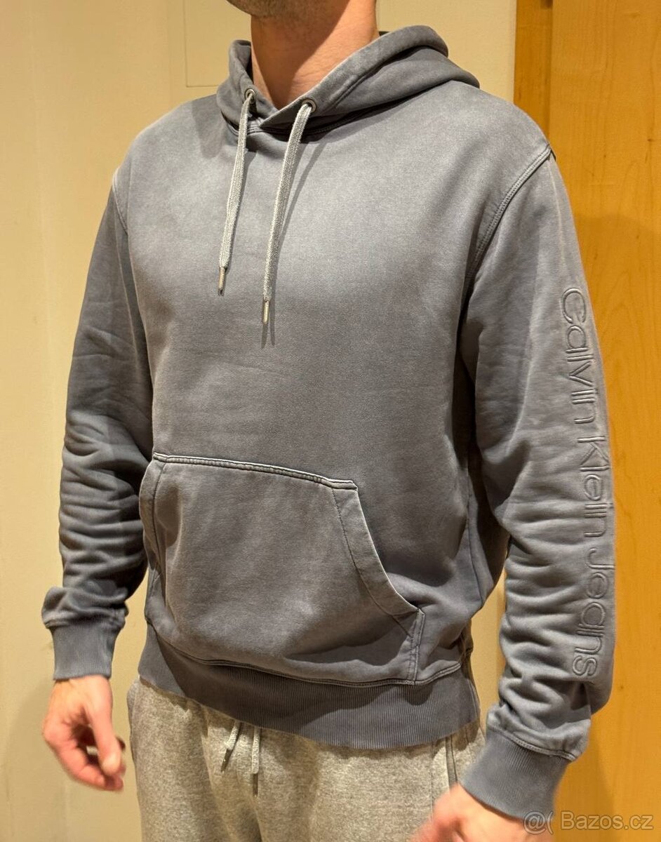 Calvin Klein Jeans logo-embroidered long-sleeve hoodie M - 2