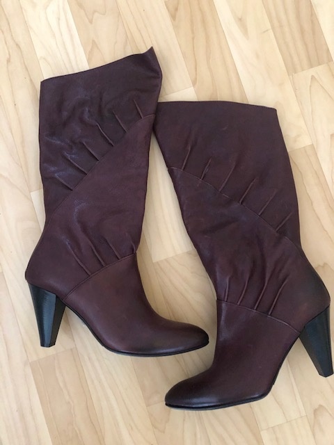 Vínové kozačky zn.Baťa, vel.40, NOVÉ - 2