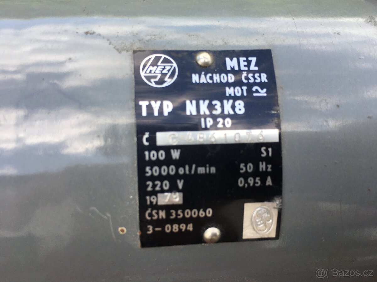 Elektromotor MEZ Mohelnice 100W, 5000 ot/min - 2