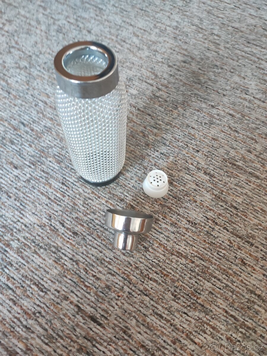 Retro shaker -opletana nádoba - 2