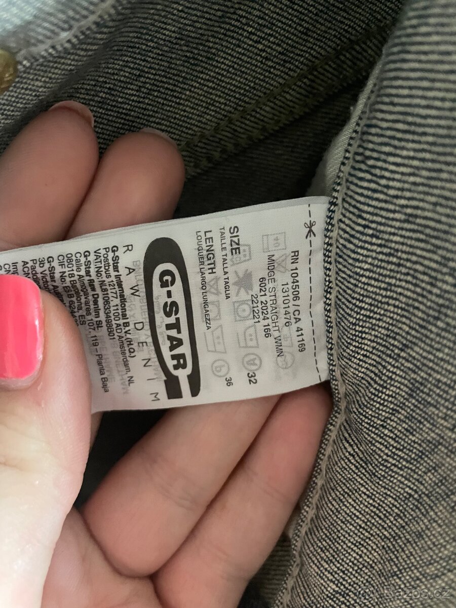 Džíny G-Star vel. 32/36 - 2