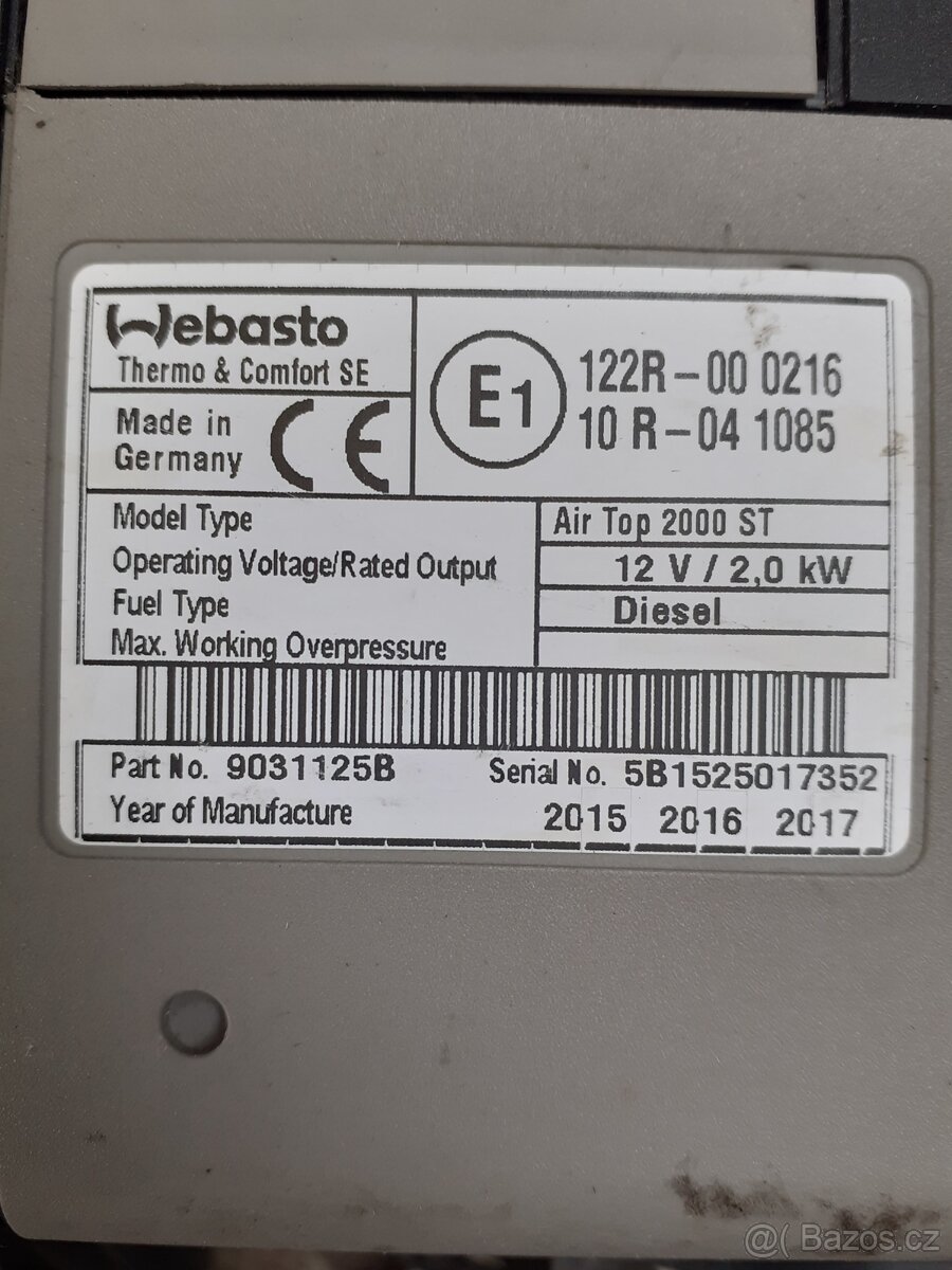 Webasto 2,0 kW - 2