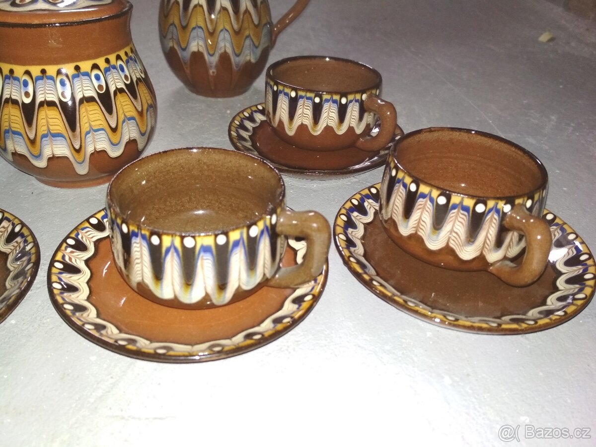 Keramický čajový/kávový servis - 2