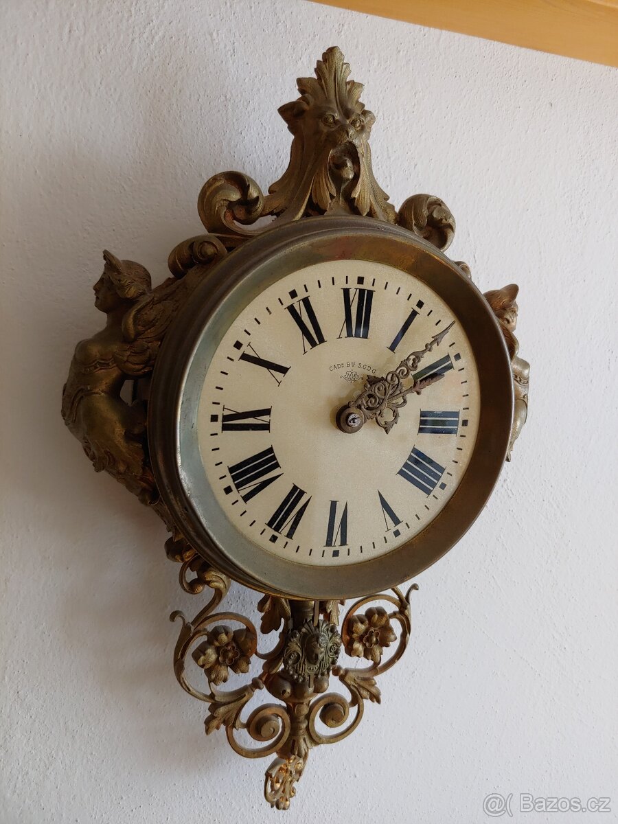 Predám zdobené starožitné hodiny - 2