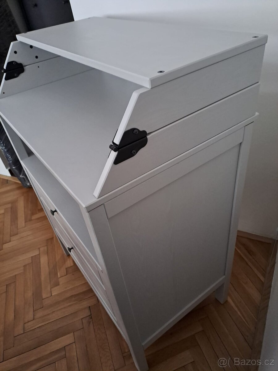 IKEA SUNDVIK Přebalovací stůl/komoda, šedá - 2