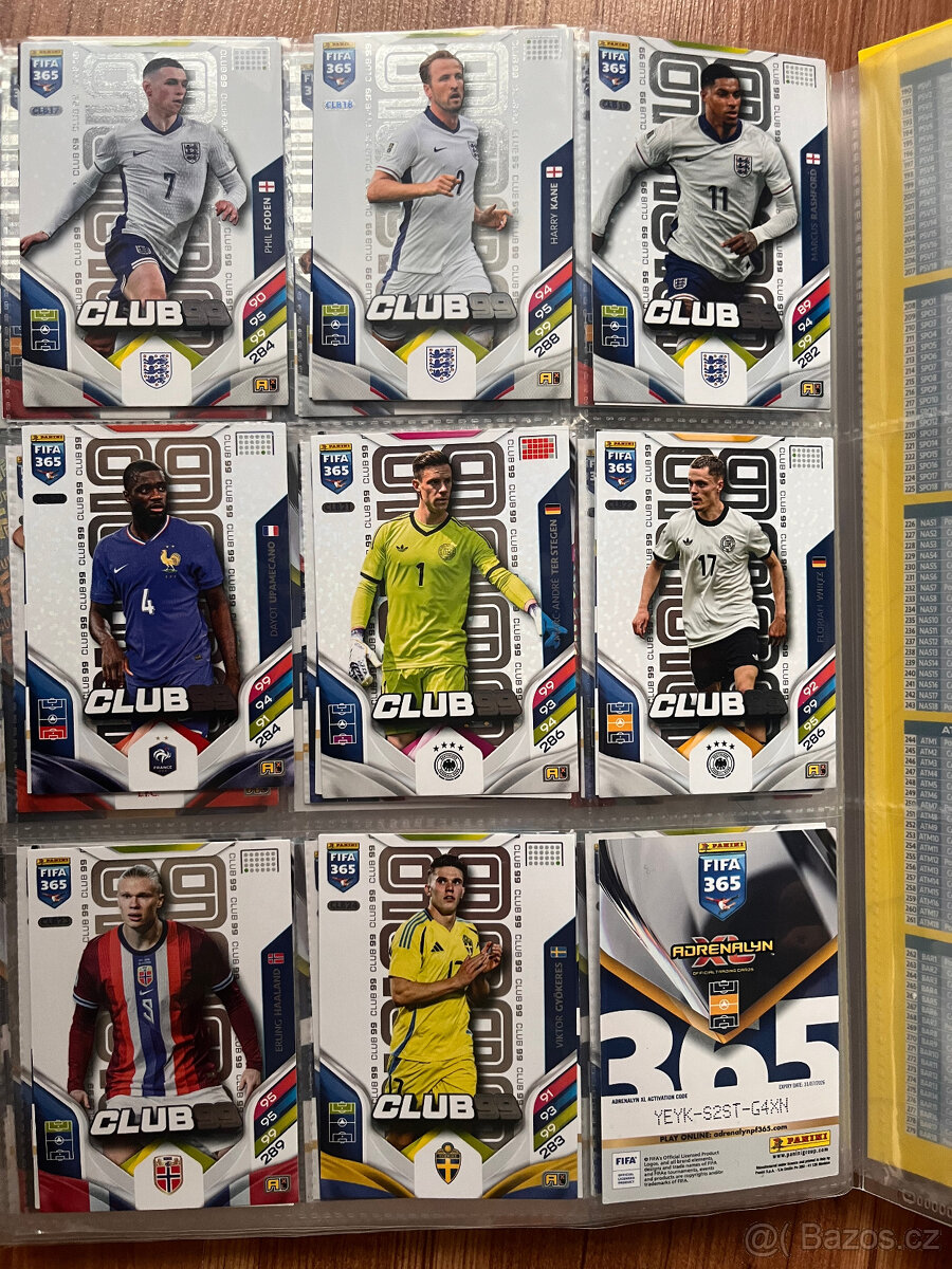 Fotbalové kartičky Adrenalyn - Fifa 365 2026 - Club 99 - 2