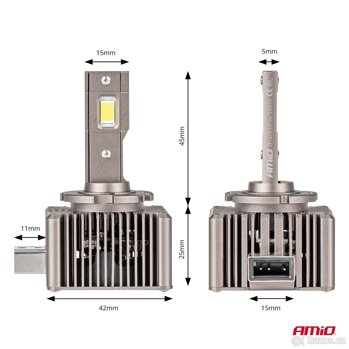 LED žárovky D1S CAN-BUS, 8600LM, 6500K CENA ZA 2 KS - 2