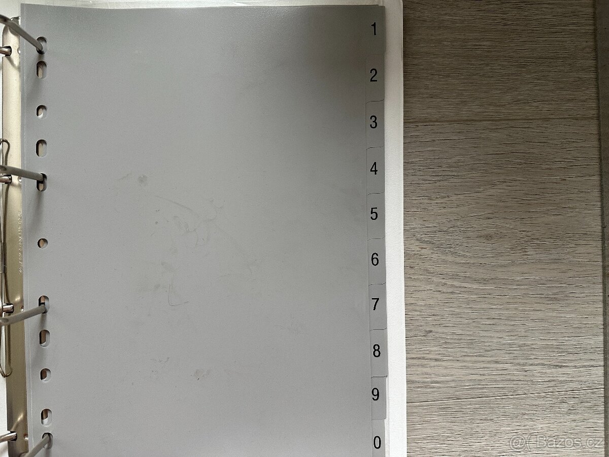 Šanon - černý, bílý s číselným rozlišovačem, A4, 2 ks - 2