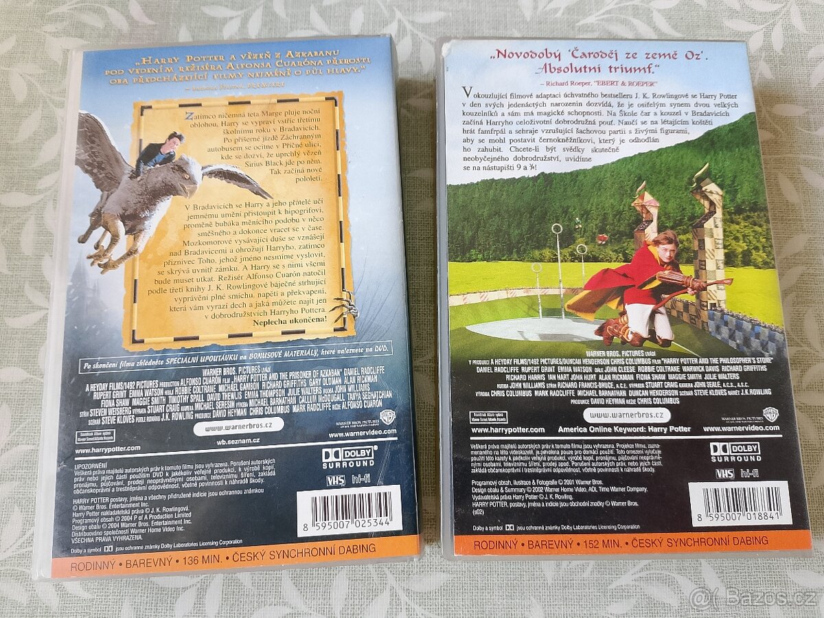 VHS Harry Potter 1. Díl a 3. díl - 2