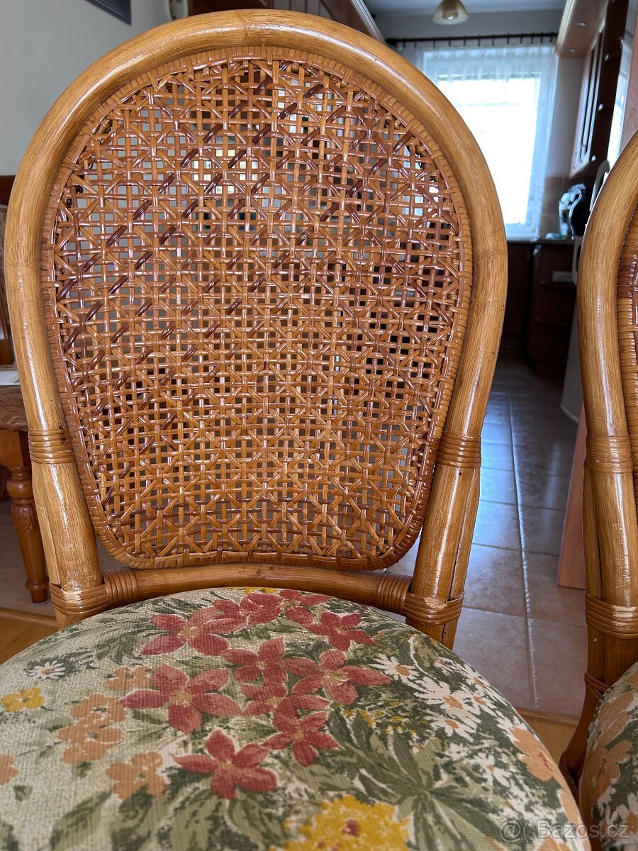 Ratanové židle 2ks - 2