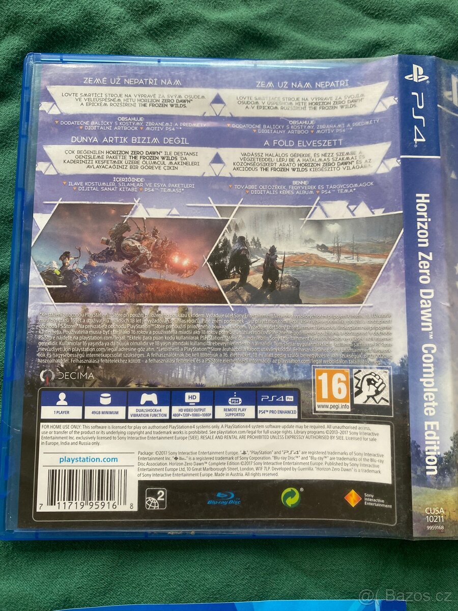 PS4 Horizon: Zero Dawn Complete Edition CZ obal - 2