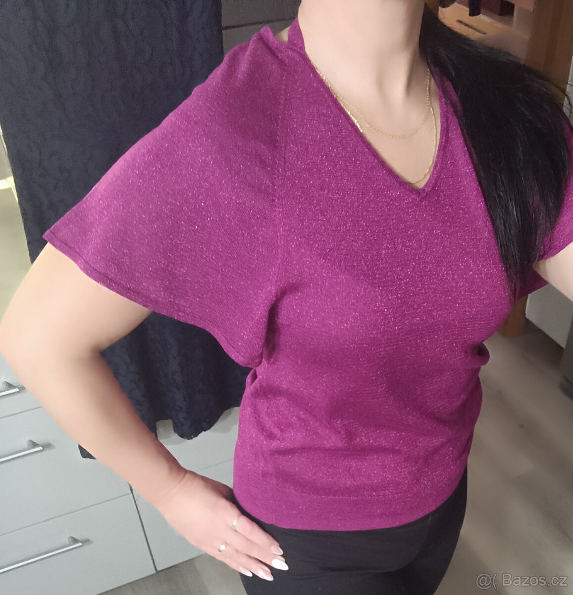 Dámská halenka - top, vel. M - 2