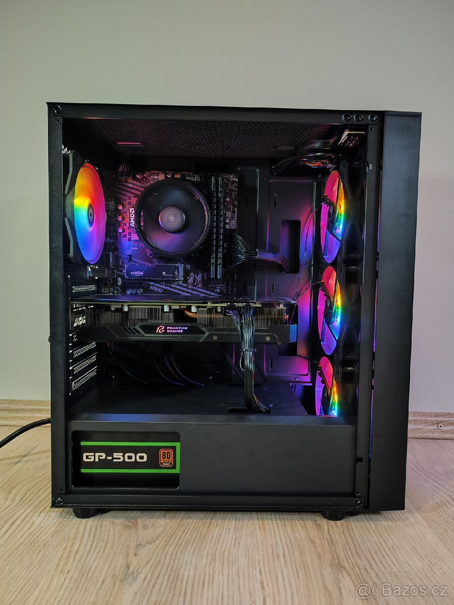 Herní PC: RX 5700xt, Ryzen 5 5500, 1Tb M.2 ssd, ZÁRUKA - 2