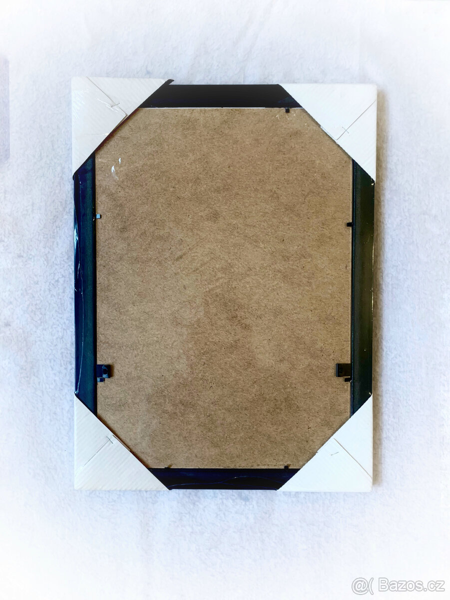 Luxusní jantarový obraz „Maják a plachetnice“ – originál - 2