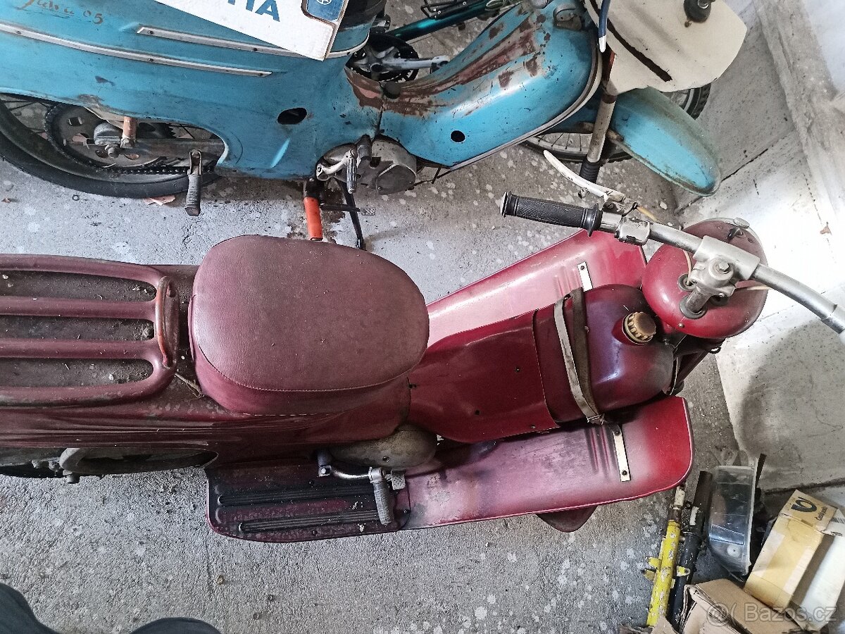 Jawa 555 DELUXE pařez - bez TP rok 1959 - 2