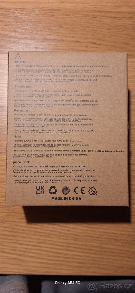 Plynový hořák. - 2