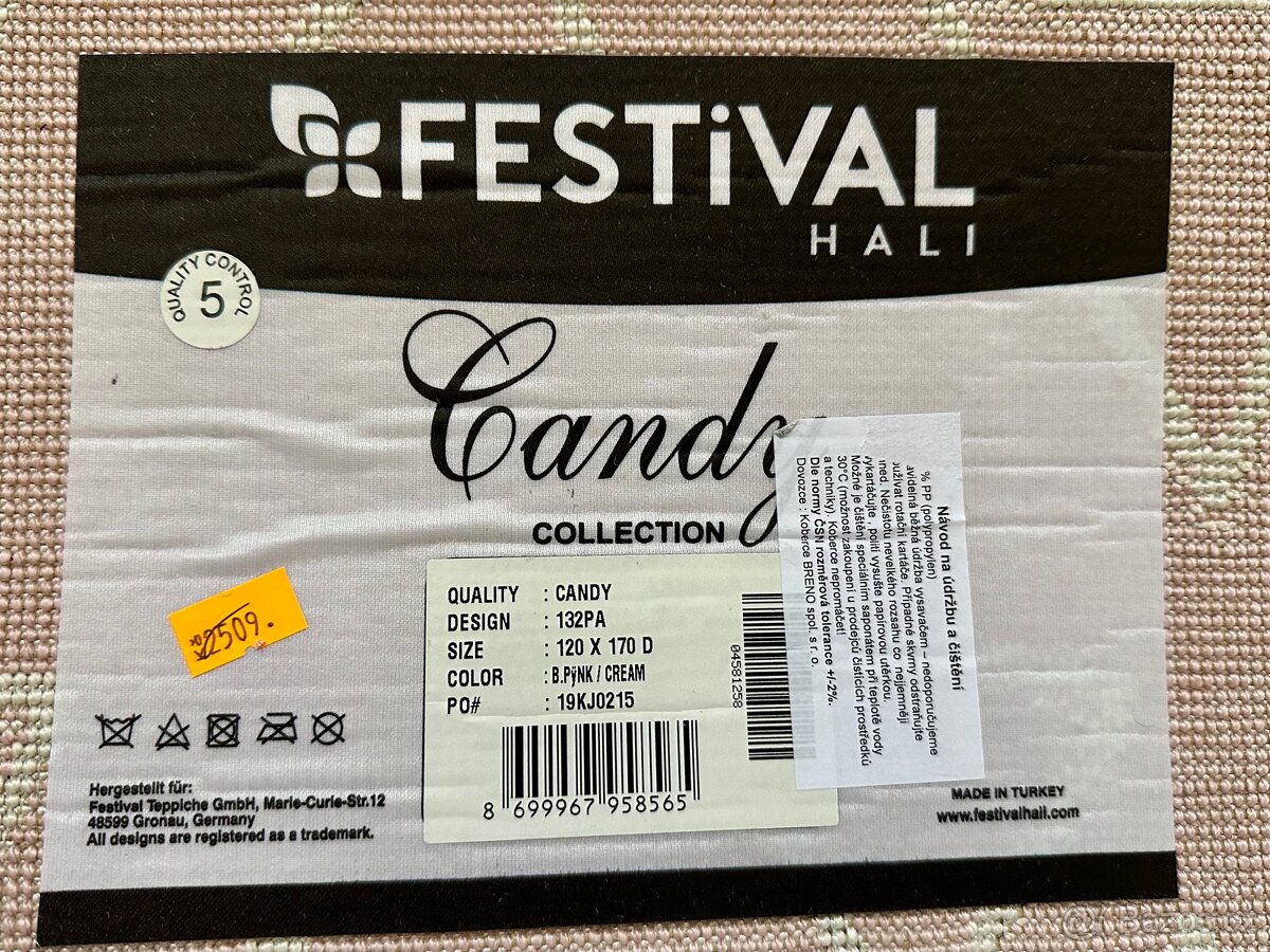 Dětský růžový koberec 120x170cm - 2