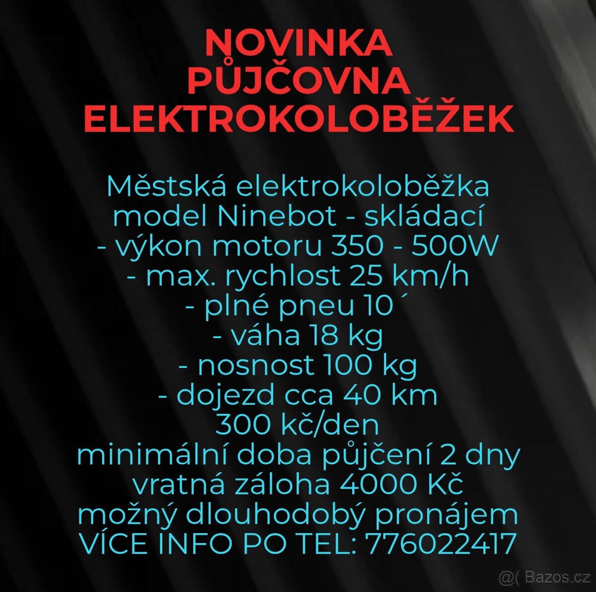Elektrokoloběžky v Pardubicích PM-mistral - 2